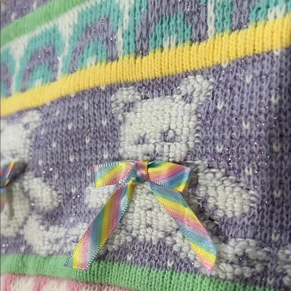 Vintage 80/90’s Pepperoni Pastel Knit Striped Kids  Sweater Sz 3T